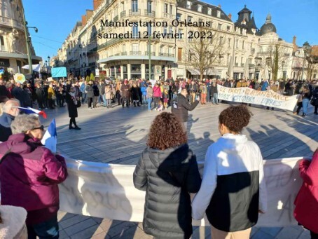 Manifestation à Orléans samedi 12 février 2022