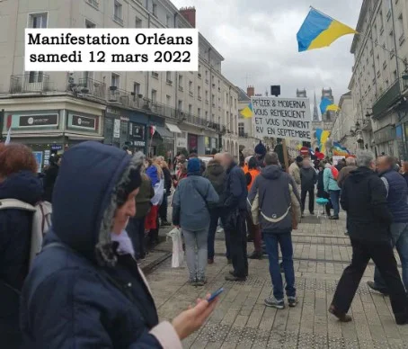 Manifestation à Orléans samedi 12 mars 2022