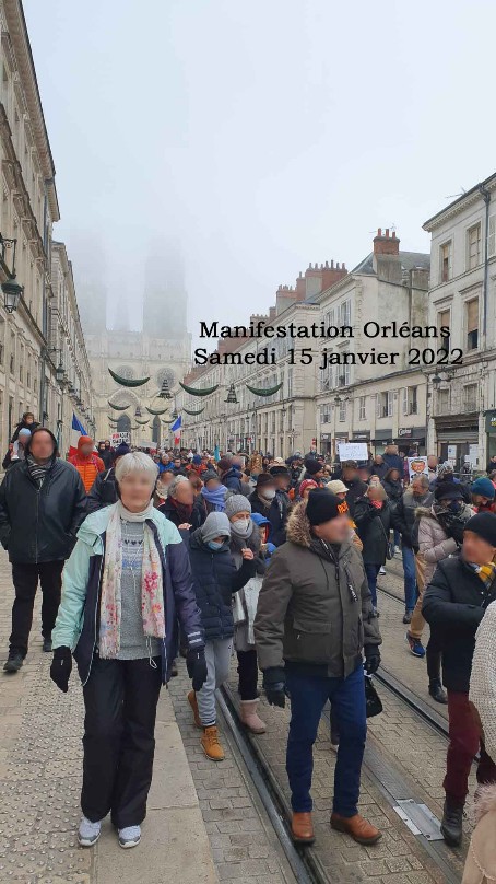 Manifestation à Orléans samedi 15 janvier 2022